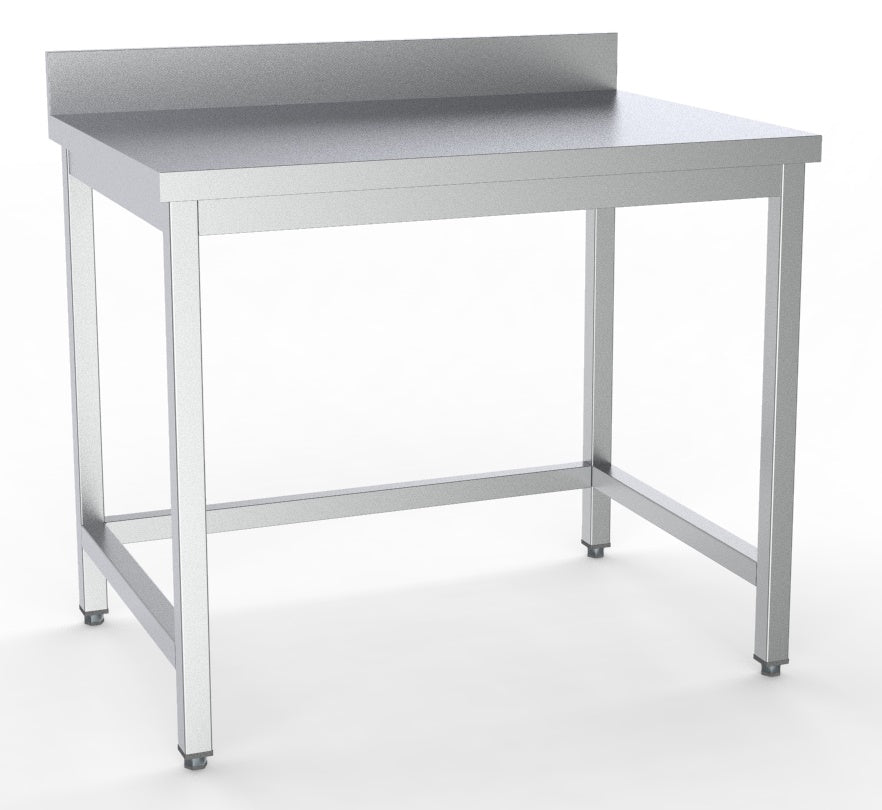 700 plan de travail essous ouvert bord relevé démontable 1400 — Combisteel 7333.0054