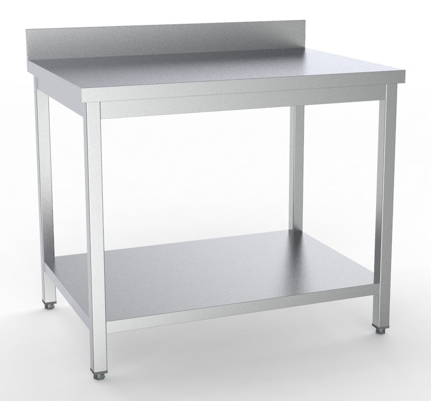 700 plan de travail étagère bord relevé démontable 900 — Combisteel 7333.0105