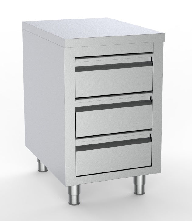 700 table de travail avec 3 tiroirs 500 — Combisteel 7333.0280
