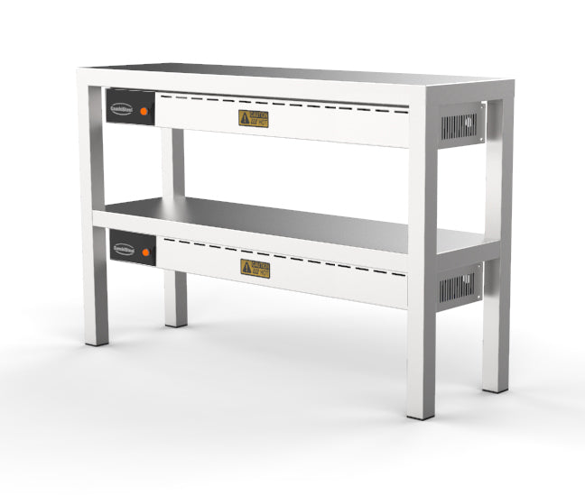 Étagère chauffante en céramique 2 niveaux 1400 8 heaters of 250w — Combisteel 7333.0516