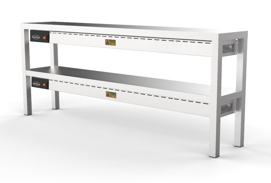 Étagère chauffante en céramique 2 niveaux 2000 12 heaters of 250w — Combisteel 7333.0522