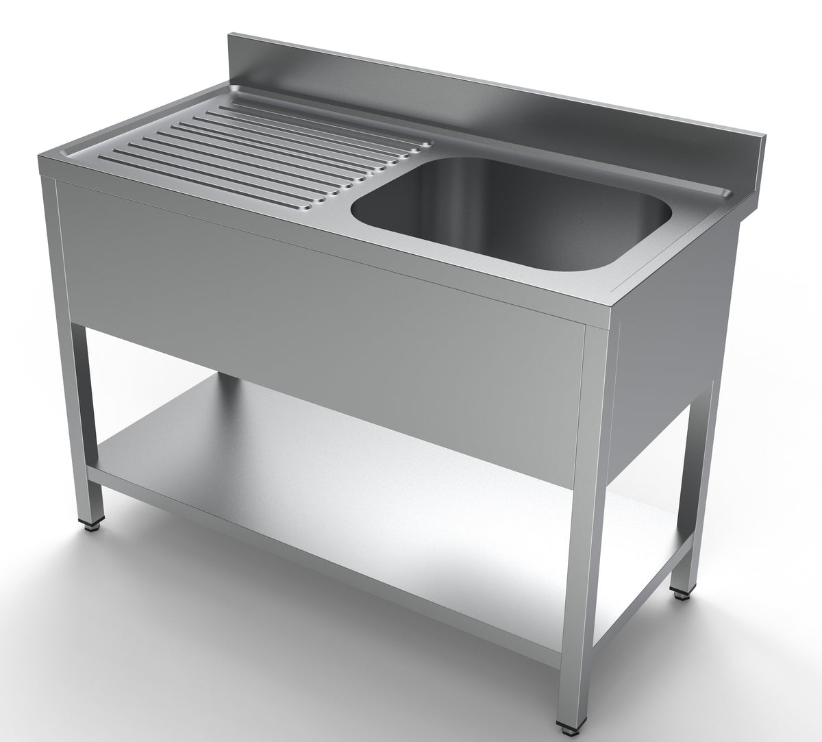 600 bloc-évier étagère 1 à droite 1200 — Combisteel 7333.0805
