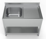 700 bloc-évier étagère 1 à gauche 1200 — Combisteel 7333.0830
