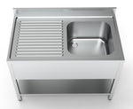 700 bloc-évier étagère 1 à droite 1200 — Combisteel 7333.0835