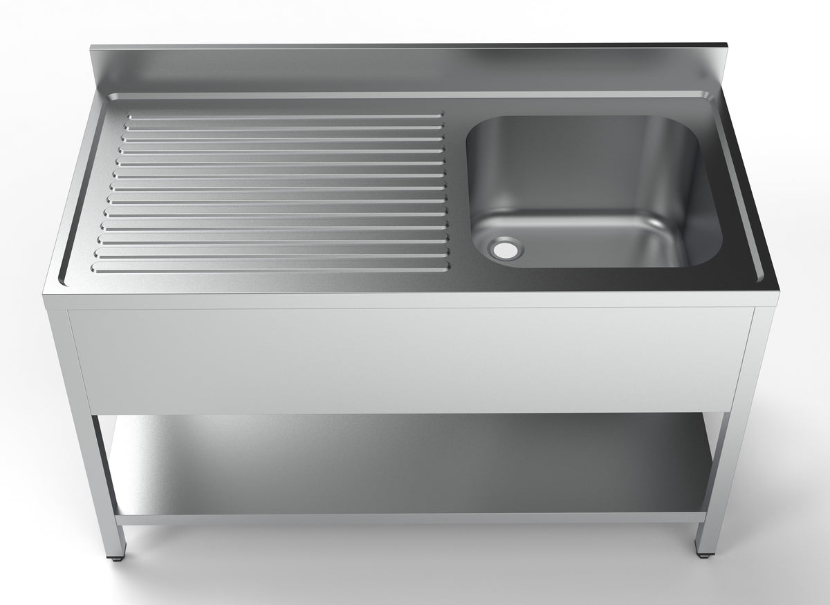 700 bloc-évier étagère 1 à droite 1400 — Combisteel 7333.0845