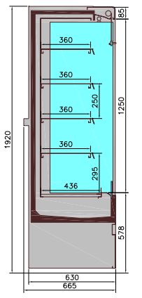 Chambre froide murale jamie 1.5 — Combisteel 7350.0040