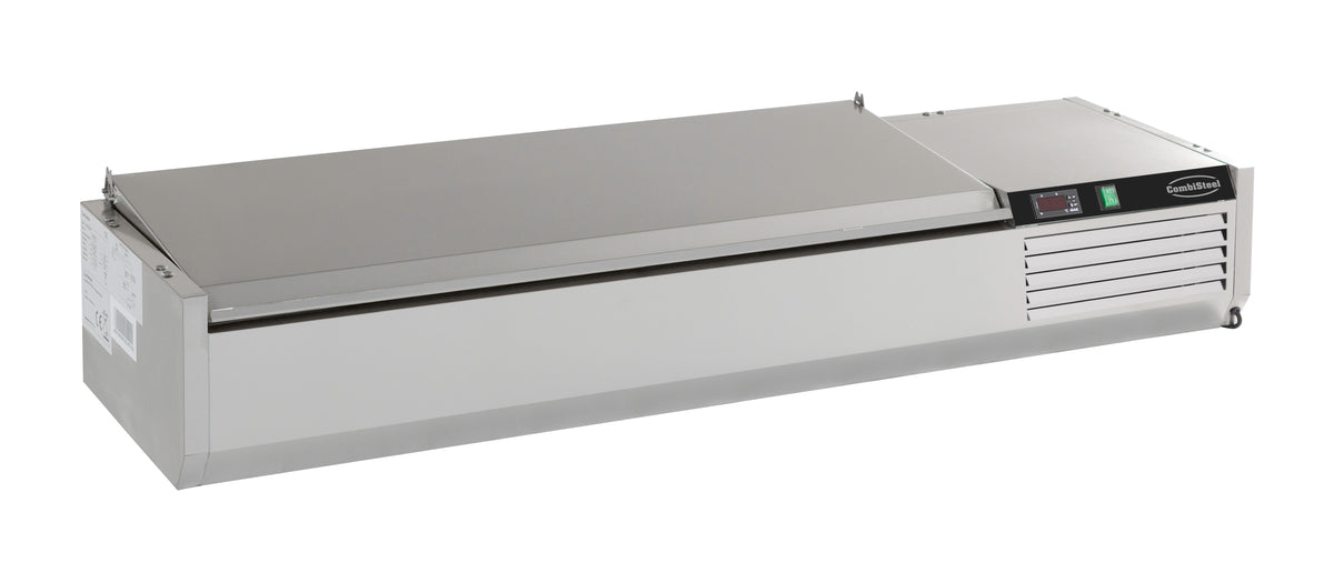 Puits réfrigérée couvercle en acier inox 1/4gn x 5 — Combisteel 7450.0025