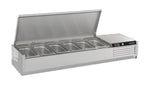 Puits réfrigérée couvercle en acier inox 1/3gn x 5 — Combisteel 7450.0031