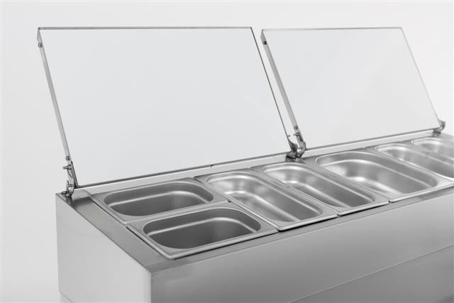 Saladette 2 portes 6x1/3gn récipient — Combisteel 7450.0102