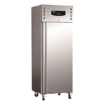 Professionele roestvrijstalen 1-deurskoelkast met aluminium interieur – 600 l – Standard Line