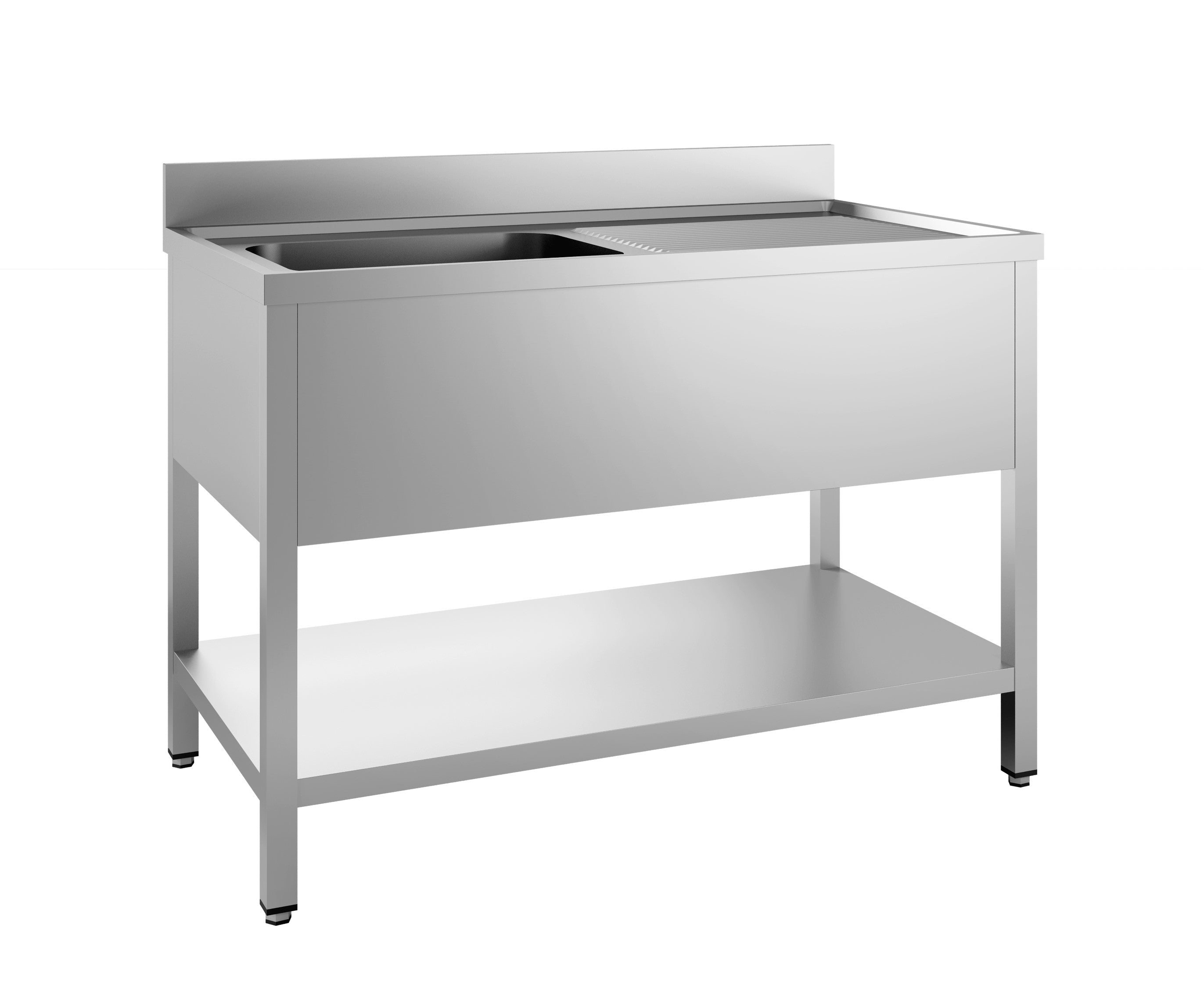 700 bloc-évier étagère démontable 1 à gauche 1400 — Combisteel 7452.0435
