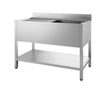 700 bloc-évier étagère démontable 1 à droite 1400 — Combisteel 7452.0440