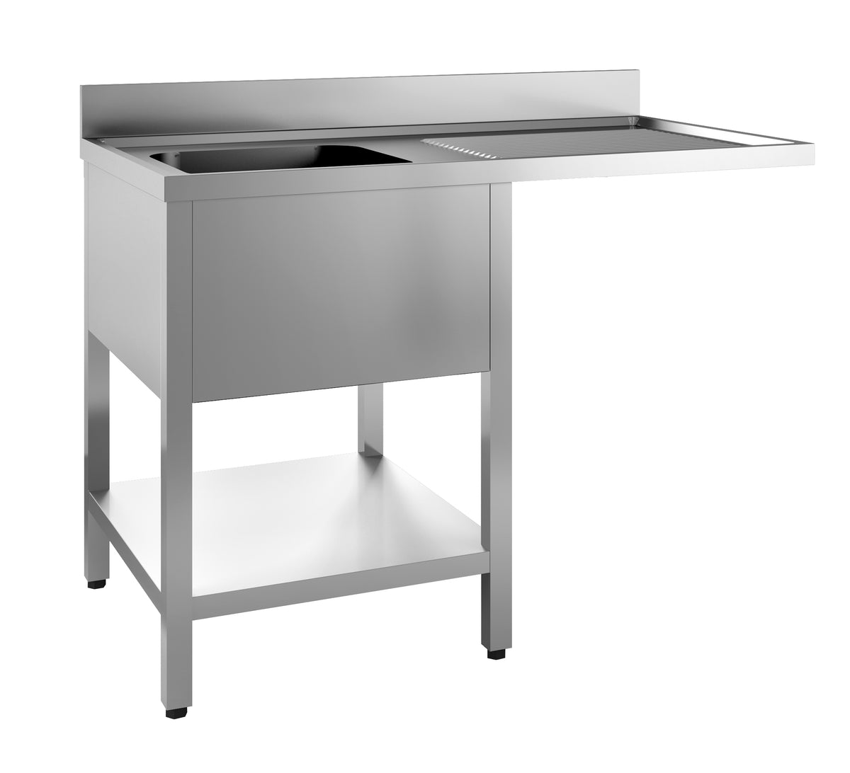 700 bloc-évier étagère lave-vaisselle démontable 1 à gauche 1400 — Combisteel 7452.0475