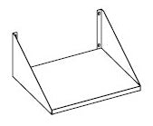 Étagère pour micro-onde pour 7455.1660 — Combisteel 7452.1100