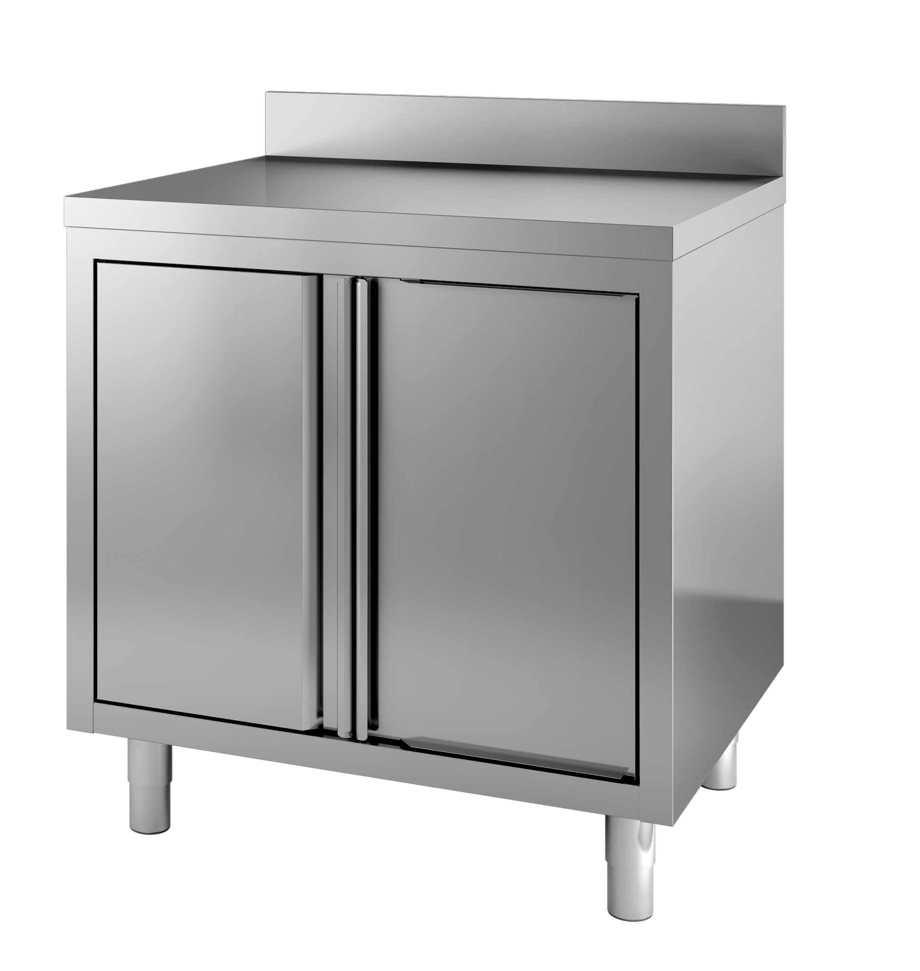 700 plan de travail portes a tambour bord relevé 800 — Combisteel 7452.3070