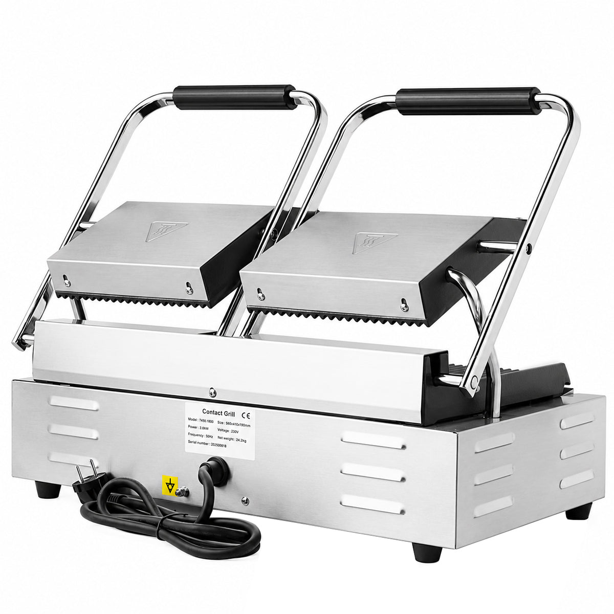 Grille de contact panini double — Combisteel 7455.0460