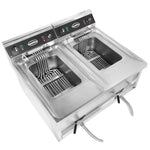 Friteuse posable électrique 2x12 L 2x9kw — Combisteel 7455.0945