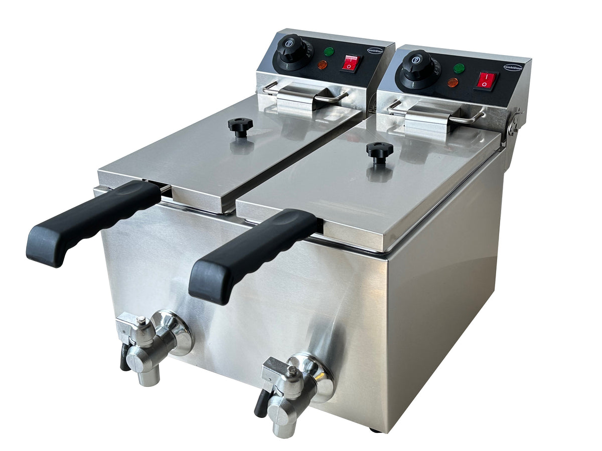 Friteuse posable électrique 2x4 L — Combisteel 7455.1002