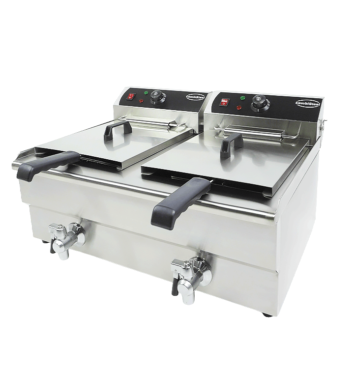 Friteuse posable électrique 2x10 L — Combisteel 7455.1007