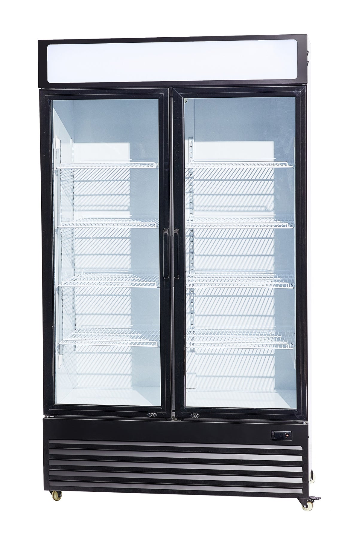 Réfrigérateur 2 portes en verre bez-750 gd — Combisteel 7455.1390