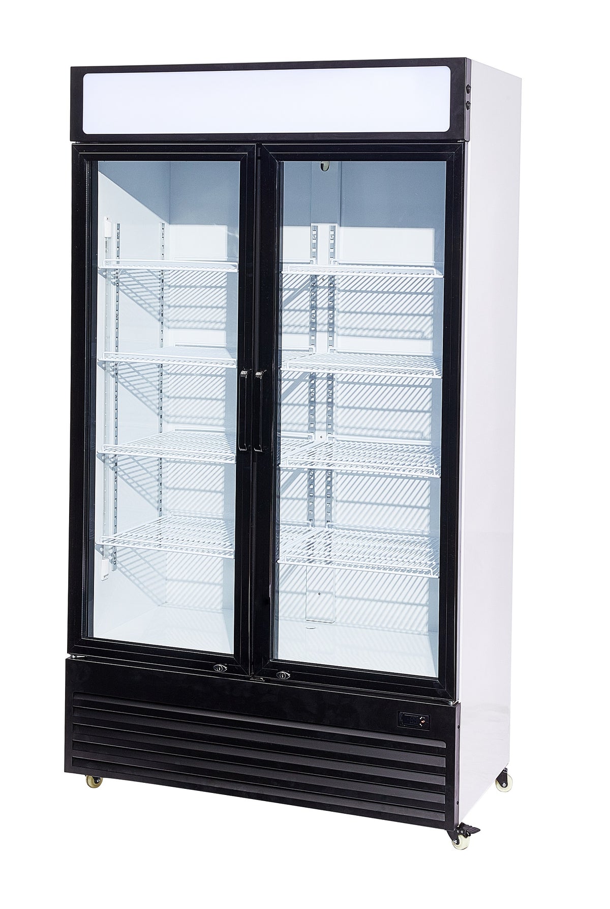 Réfrigérateur 2 portes en verre bez-750 gd — Combisteel 7455.1390