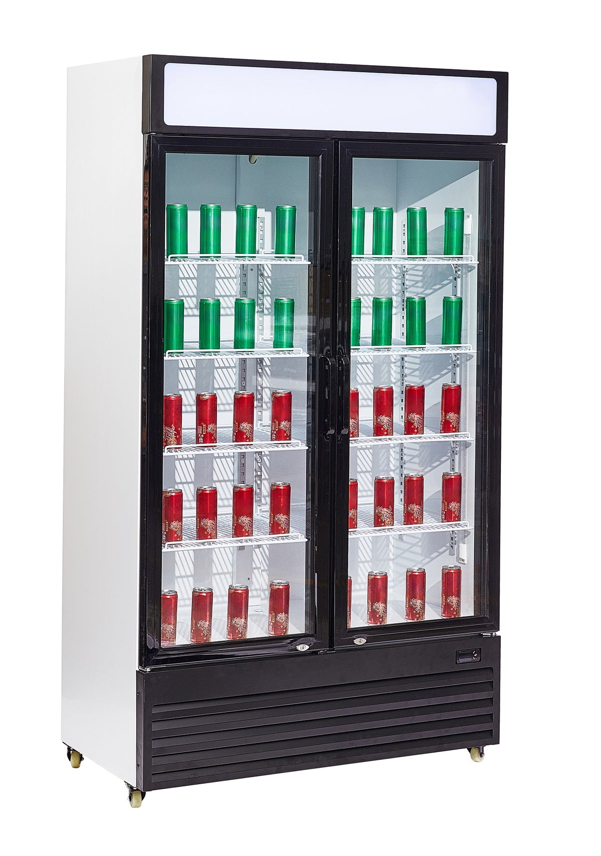 Réfrigérateur 2 portes en verre bez-750 gd — Combisteel 7455.1390