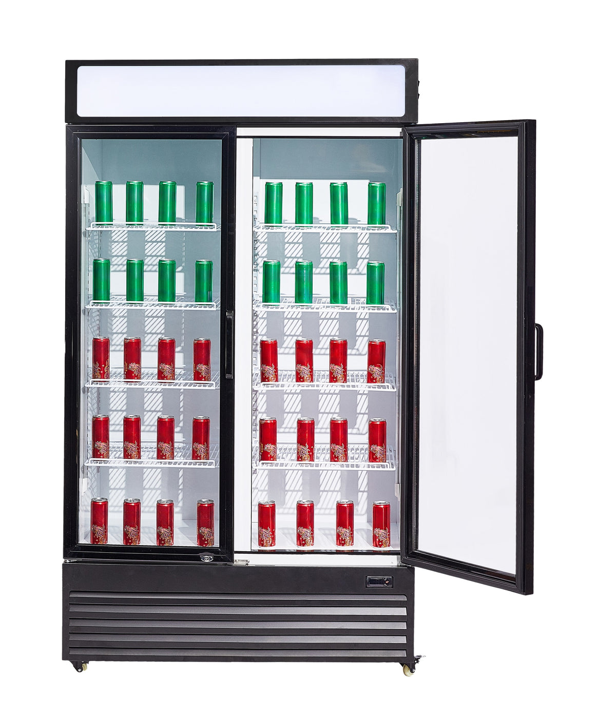 Réfrigérateur 2 portes en verre bez-750 gd — Combisteel 7455.1390