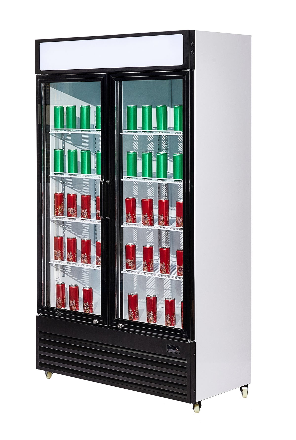 Réfrigérateur 2 portes en verre bez-750 gd — Combisteel 7455.1390