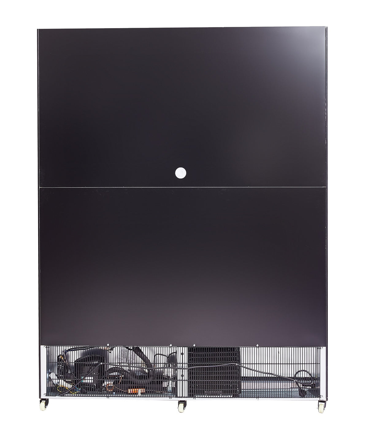 Réfrigérateur 3 portes en verre noir nap-1200 ht - avec porte chauffante — Combisteel 7455.1925