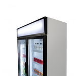 Réfrigérateur 2 portes en verre fcu-750 — Combisteel 7455.2105