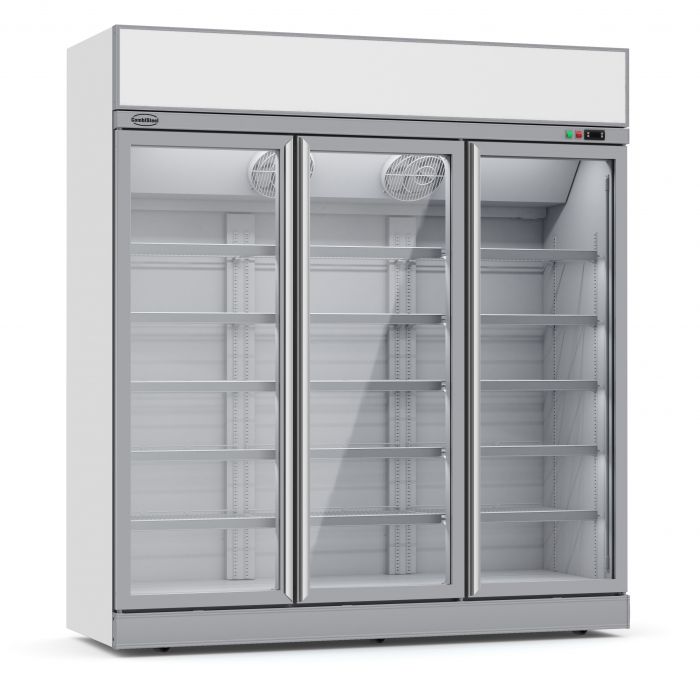 3 ZWARTE GLAZEN DEUR VRIEZER INS-1530F BL 7455.2435 