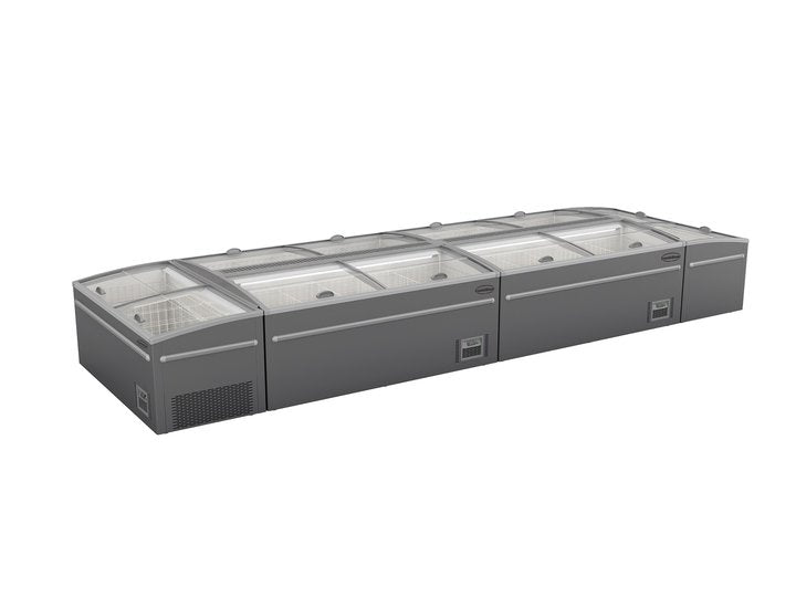 Congélateur bahut pour supermarché gris 2100 dégivrage automatique — Combisteel 7455.2670