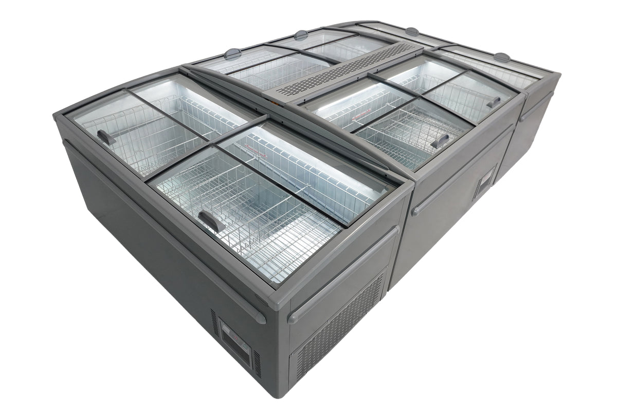 Congélateur bahut pour supermarché gris 2100 dégivrage automatique — Combisteel 7455.2670