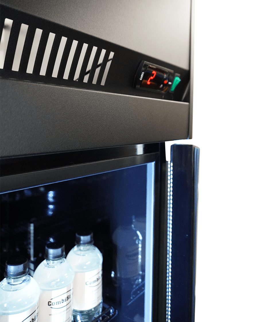 Réfrigérateur 3 portes en verre irm-1180r bl — Combisteel 7455.3155