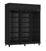 Réfrigérateur 3 portes en verre irm-1180r bl — Combisteel 7455.3155