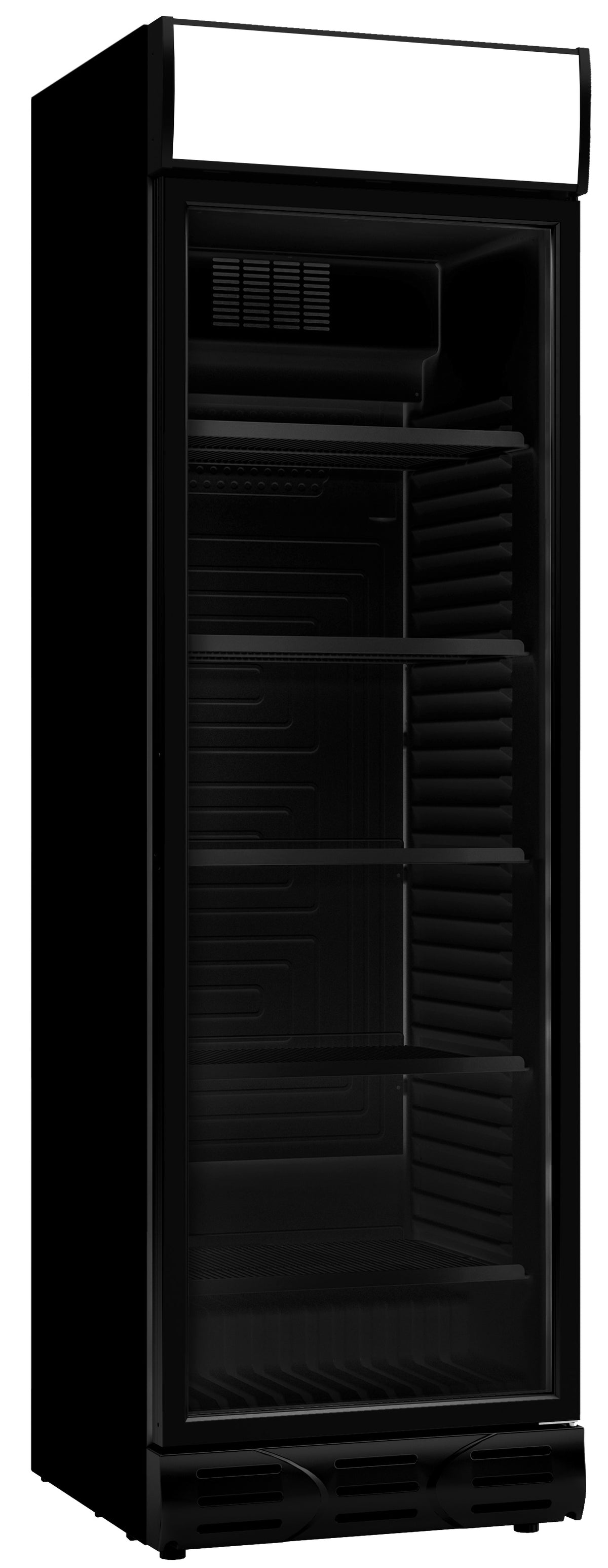 Réfrigérateur 1 porte en verre noir sens ouverture porte gauche — Combisteel 7464.0093