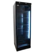 Réfrigérateur 1 porte en verre 382 L noir sans canopy — Combisteel 7464.0094