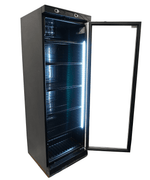 Réfrigérateur 1 porte en verre 382 L noir sans canopy — Combisteel 7464.0094
