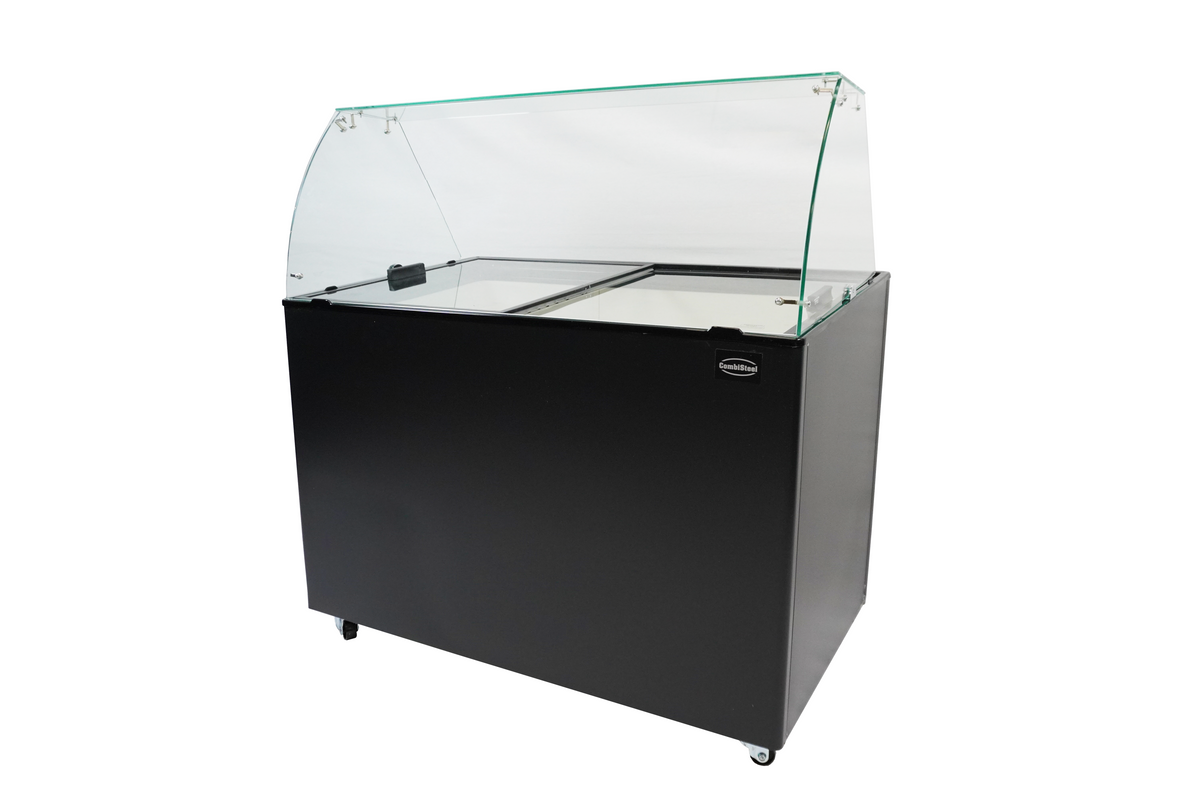 Vitrine à creme glacée java noir 8x5 L — Combisteel 7472.0129