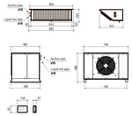 Unité réfroidissement split type positif 18.97-47.29 m3 — Combisteel 7480.0015