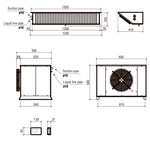 Unité réfroidissement split type positif 48.32-73.32 m3 — Combisteel 7480.0045