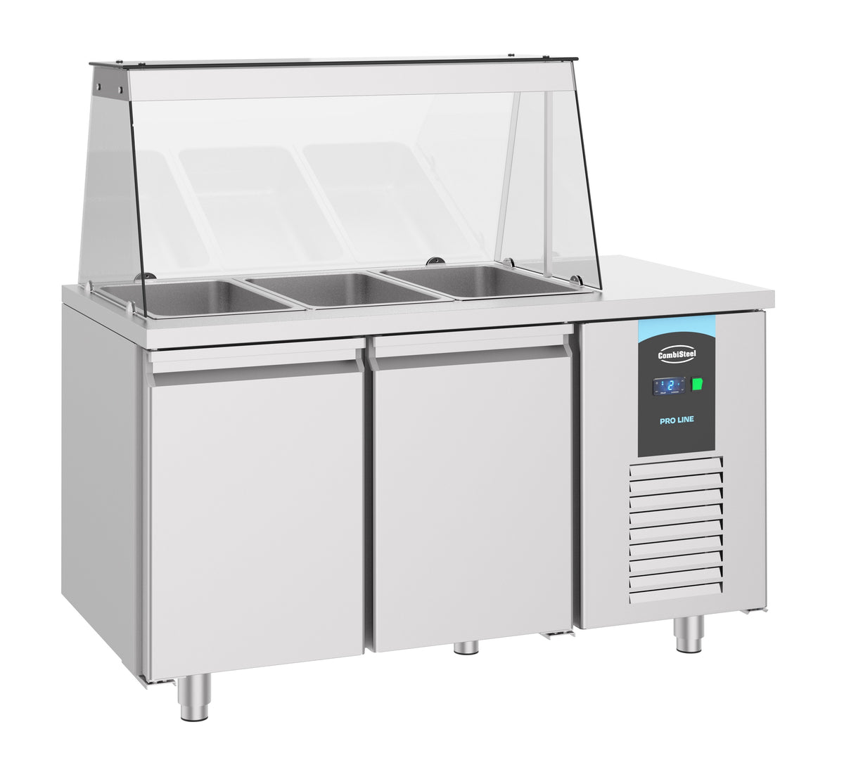 Saladette 2 portes 3x 1/1gn récipient — Combisteel 7489.5150