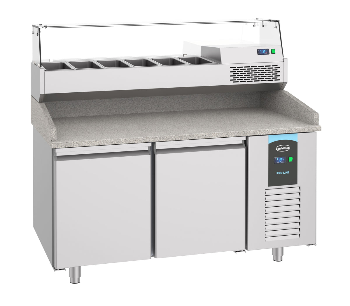 Table prép pour pizza 2 portes — Combisteel 7489.5220