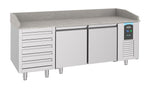 Table prép pour pizza 2 portes et 5 tiroirs — Combisteel 7489.5235
