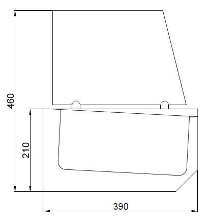 Puits réfrigératée 6x 1/3 GN — Combisteel 7489.5240