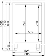 Refroidisseur de bière 2 portes 1r — Combisteel 7489.5310