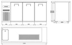 Refroidisseur de bière 3 portes 1 L — Combisteel 7489.5335