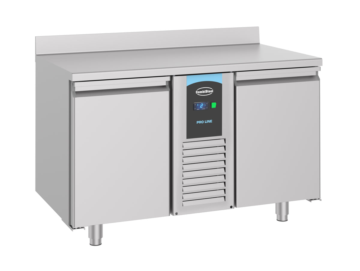 700 table réfrigérée bord relevé 2 portes monoblock Energy Line — Combisteel 7489.5400