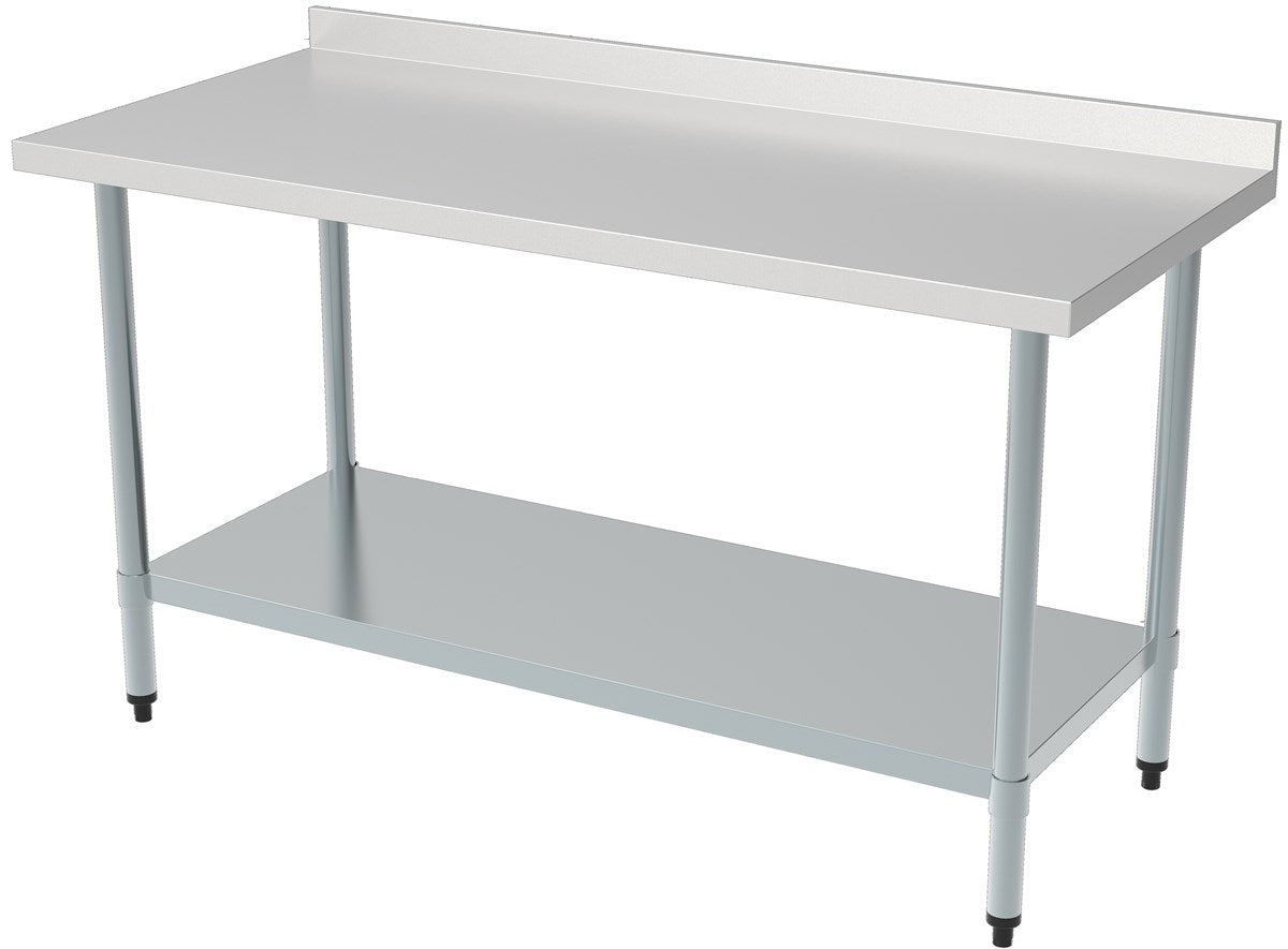 700 plan de travail étagère bord relevé démontable 1000 — Combisteel 7490.0065