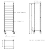Chariots de débrassage démontable 1/1gn — Combisteel 7490.0260
